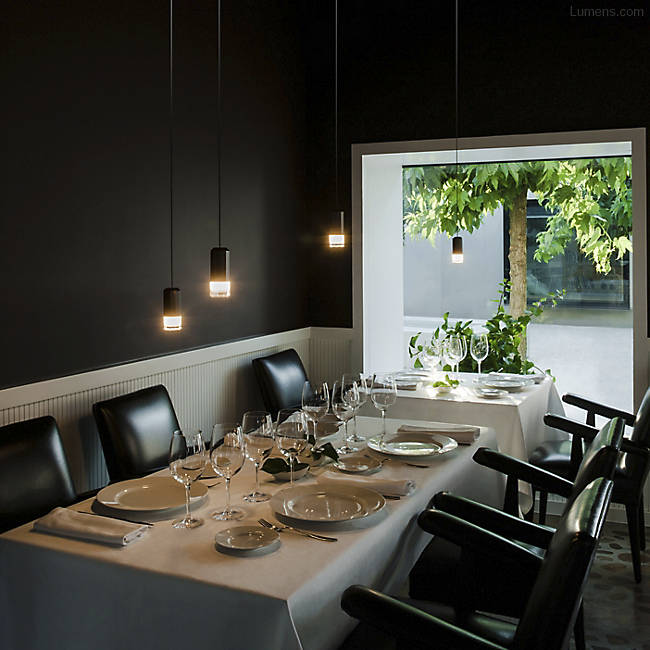 Lampe de suspension moderne noire